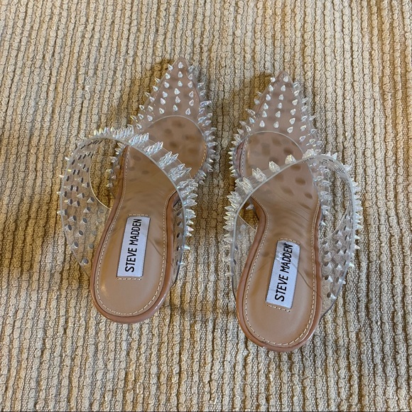 Steven Madden Studded Kalaine Iridescent Stiletto Mules - Picture 3 of 6